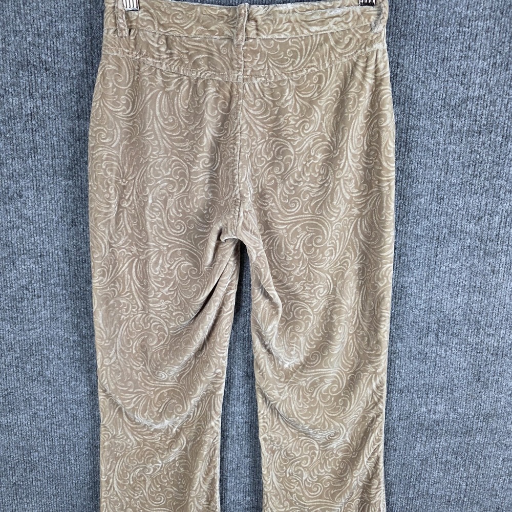 Hugo Buscati Womens Pants 4 VELVET Embossed Gold Old Money Designer Tailored - Picture 4 of 6